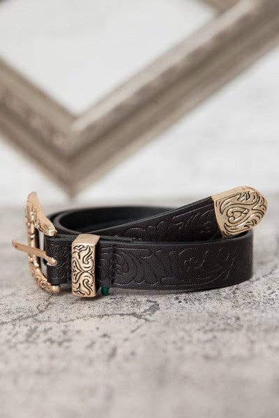 CLASSIC WESTERN BELT BLACK