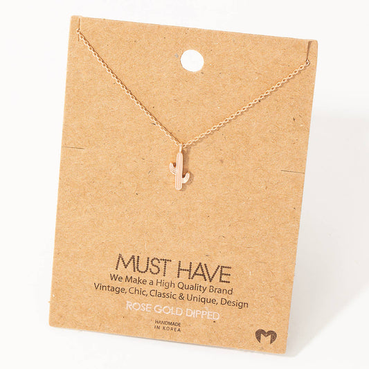 HARLEY Saguaro Necklace ROSE GOLD