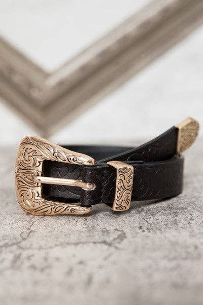 CLASSIC WESTERN BELT BLACK