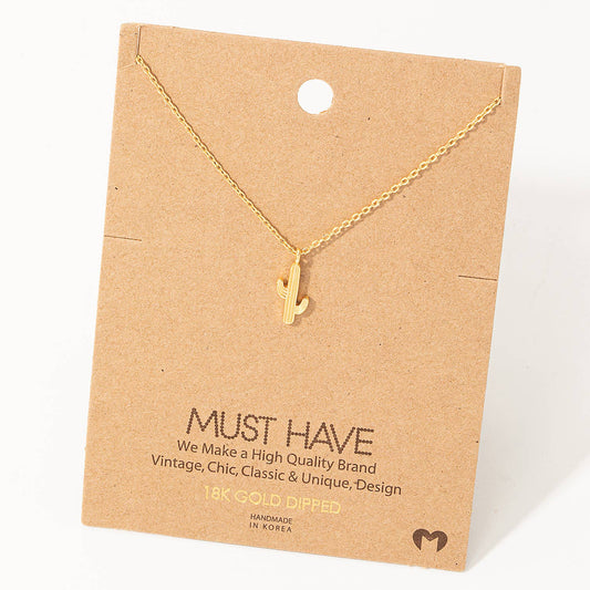 HARLEY Saguaro Necklace GOLD